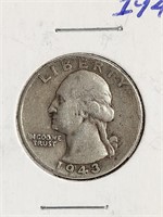 1943 Washington Silver Quarter US