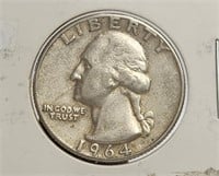 1964 Washington Silver Quarter US