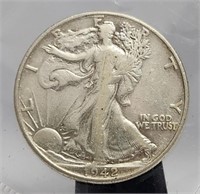 1942 Walking Liberty Half Dollar 50 Cents Silver