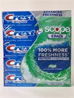 NEW 5 Pack Crest Complete Tooth Paste