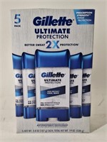 NEW 5 Pack 3.8oz Gillette Deodorants