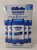 NEW 5 Pack 3.8oz Gillette Deodorants