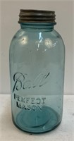 Blue Mason Ball Jar w/Lid