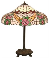24 in. Chicago Leaded Glass Table Lamp