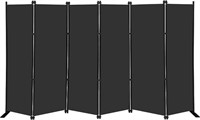 Mayoliah 6 Panel Folding Privacy Screen 9ft Wide,