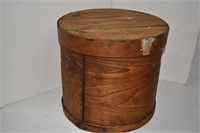 Antique Round Wood Box 14" Tall