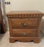 Solid wood night stand (matches lots 103 & 104)