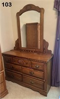 5 drawer dresser with mirror