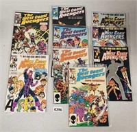 (9) 1980s West Coast Avengers Comics