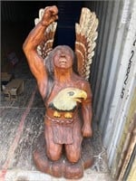Hand carved wooden Indian.
This grabs your