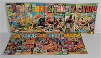 13 Vtg Kazar Comics #1-3, 10-13, 15-20