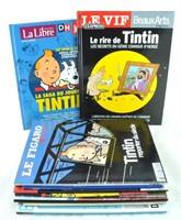 Hergé. Lot de 10 volumes divers