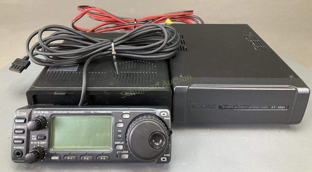 Icom IC-706MKIIG Transceiver AT-180 Auto Tuner