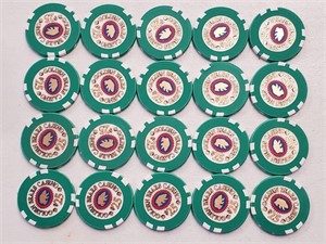 20 Golden Bear Casino Chips