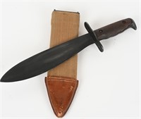 WW1 M1917 BOLO KNIFE and METAL SCABBARD WWI