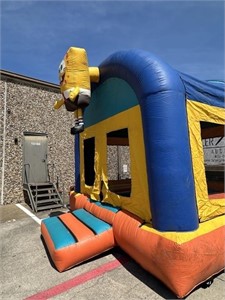 LARGE SPONGEBOB INFLATABLE BOUNCE HOUSE W BLOWER