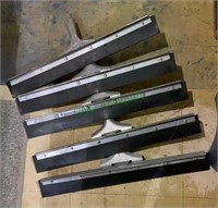 Lot of five floor / window squeegees - like new,