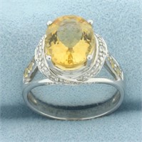 Brazilian Citrine, Yellow Sapphire, and White Zirc