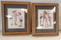 (2) NORMAN ROCKWELL PRINTS, FRAMED & MATTED,