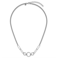 Sterling Silver- 2 Strand Fancy Necklace