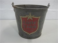 Vtg 5"x 6" Lone Star Beer Metal Pail