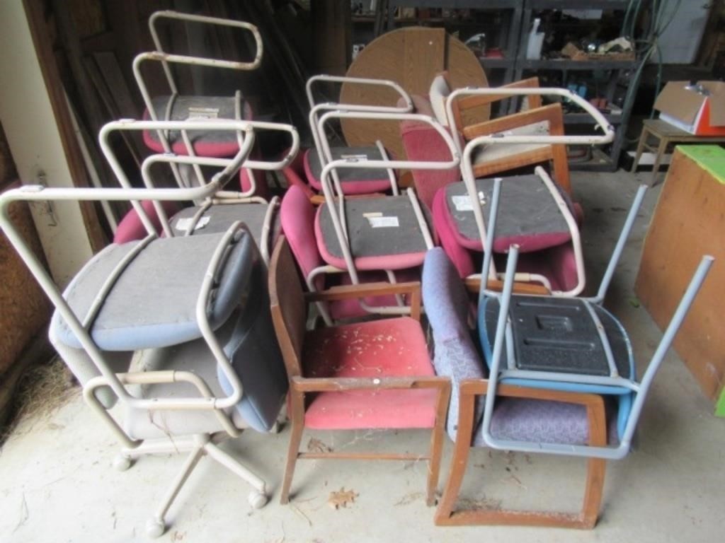 (17) Various office chairs.