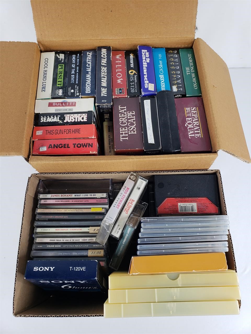 Vintage Media Assortment-VHS,CDs,8-track,+