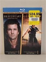 SEALED BLUE-RAY "BRAVE HEART" & "GLADIATOR"