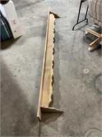 Long wood shelf 88”L x 7”W