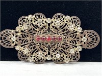 Big Old (antique?) brooch with C clasp.