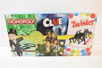 MONOPOLY, CLUE & TWISTER