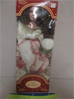 PRETTY PORCELAIN COLLECTOR DOLL - NEW IN BOX