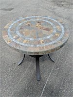 Stone Top Bistro Table 30"D x 28"H