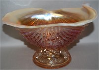 Dugan Marigold Opalescent Carnival Glass Argonaut