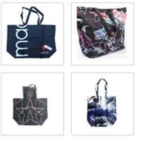 4ct Macys Reusable Shopping Bags - Ocean Series