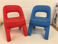 2 Step 2 Kids Plastic Chairs