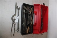 Toolbox With Wrenches & Screwdriver