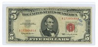 1963 $5 Red Seal Legal Tender U.S. Note