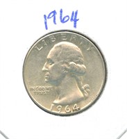 1964 Washington Silver Quarter