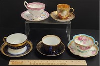 Fine Porcelain Tea Cups & Saucers incl Limoges