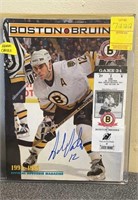 Boston Bruins Adam Oats Autographed Magazine w/