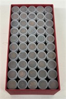 (50) ROLLS OF INDIAN HEAD PENNIES COINS