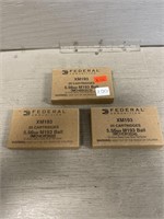 (3) Boxes of 5.56mm M193 Ball Ammunition