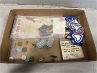 Tray Lot of WWII Era Items