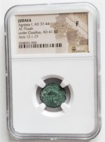 Judaea Herod Agrippa I AD37-43 Ancient Prutah Coin