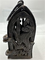 Cast iron seahorse tea light holder