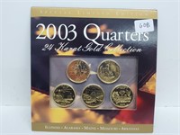 2003 24KT Gold Quarter Collection