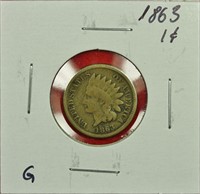 1863 Indian Cent G