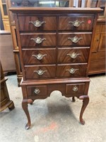 MAHOGANY QUEEN ANNE CABINET