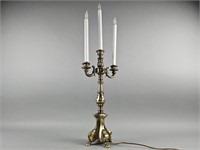 Vintage Leviton Brass Electric Candelabra